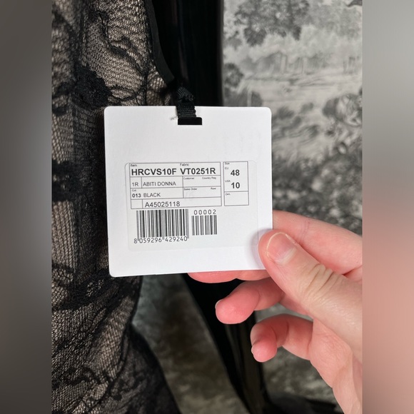 Authentic Valentino Lace-Overlay Dress - Picture 7 of 12